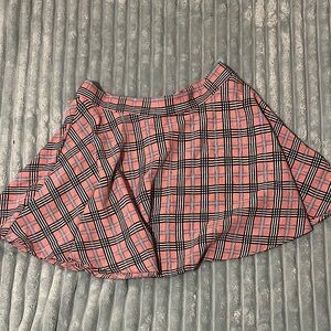 Pink Gingham Skirt